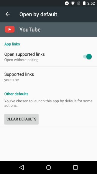 Fotografía - [Android M Feature Spotlight] de Deep Linking Sans Sélecteur Invites peuvent être modifiées ou supprimées par l'utilisateur sur une base per-App